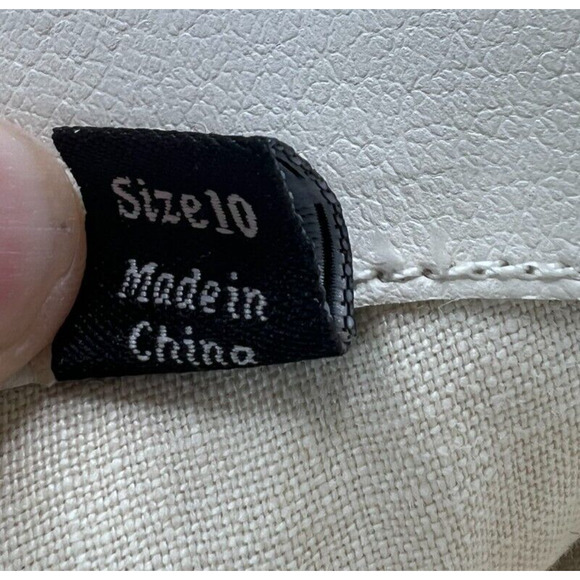 Dolce Vita Liona Leather Western Fringe Ankle Boots Pull On Cream Women's 10 NWD - Picture 7 of 9